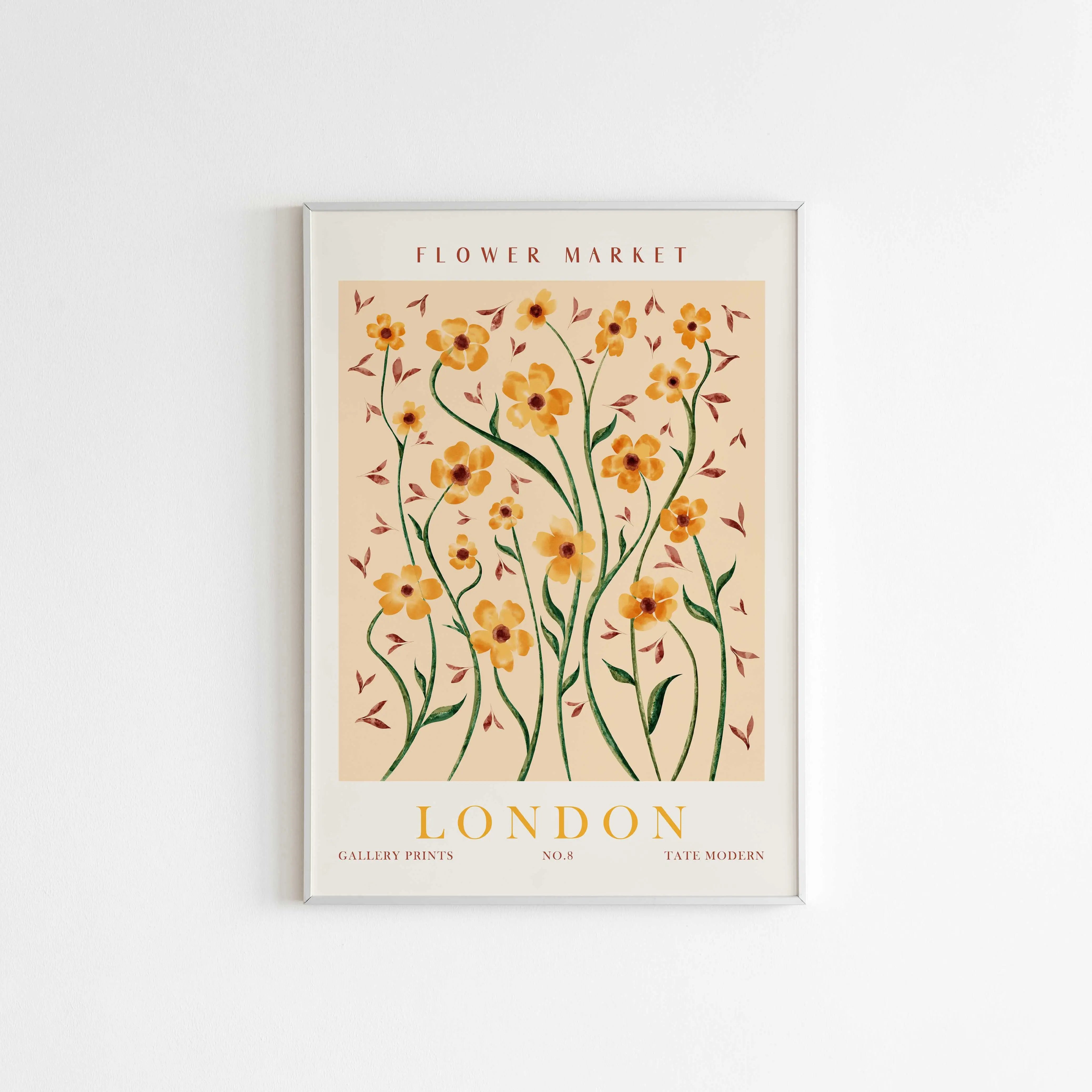 Matisse Plakat | "Flower Market London No.8" Poster  | Køb fra Ellensshop.dk