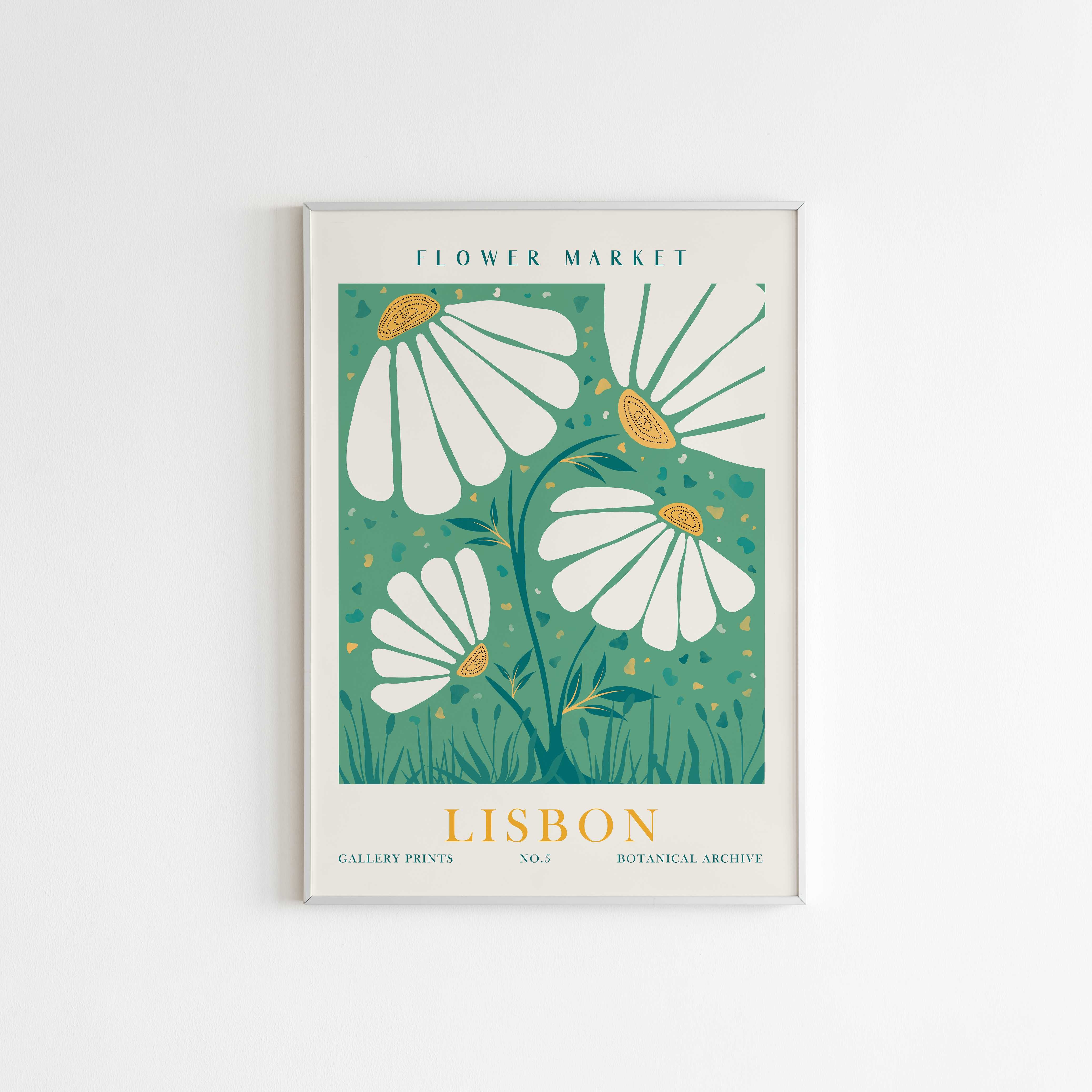 Matisse Plakat | "Flower Market Lisbon No.5" Poster  | Køb fra Ellensshop.dk